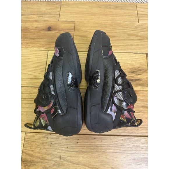 NIKE WOMEN AIR SWOOPES 2. SIZE 7 "FLORAL" BLACK METALLIC GOLD - Picture 7 of 10
